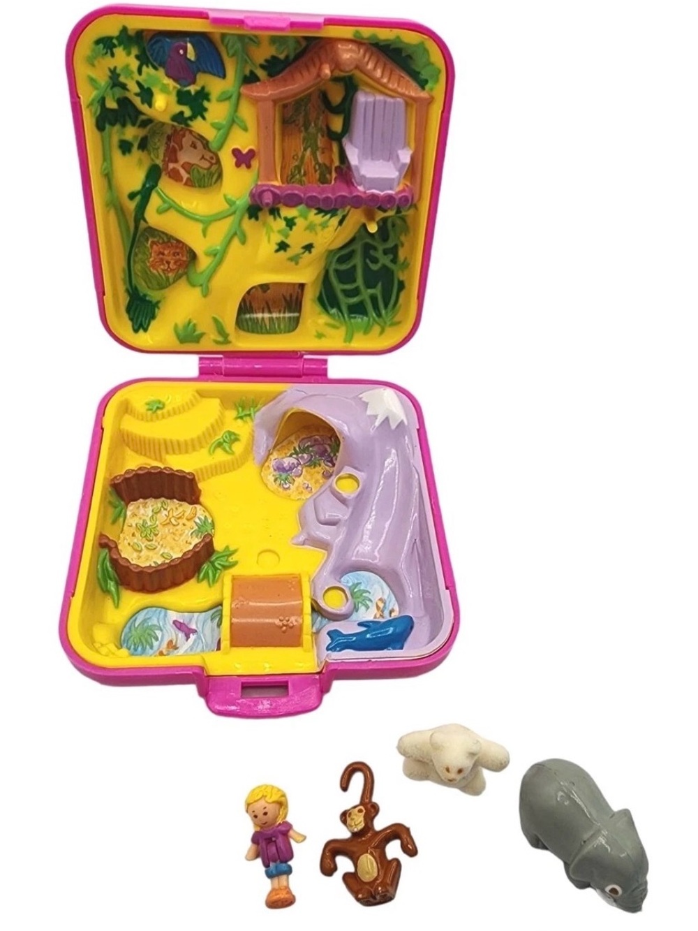 Vintage 1989 Polly Pocket Wild Zoo World Zoo COMPLETE